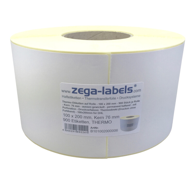 GLS DHL Zebra Thermo Versand Etiketten Versandlabe auf Rolle 100x150 mm 500 Stk