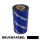 Thermotransferfolie schwarz 110 mm x 300 m - zega blue (Wachs Premium) - aussen gewickelt - für Industriedrucker 1 Zoll Kern 25 mm