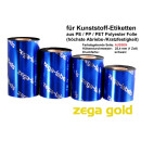 Thermotransferfolie schwarz - Qualität zega gold (Harz)...
