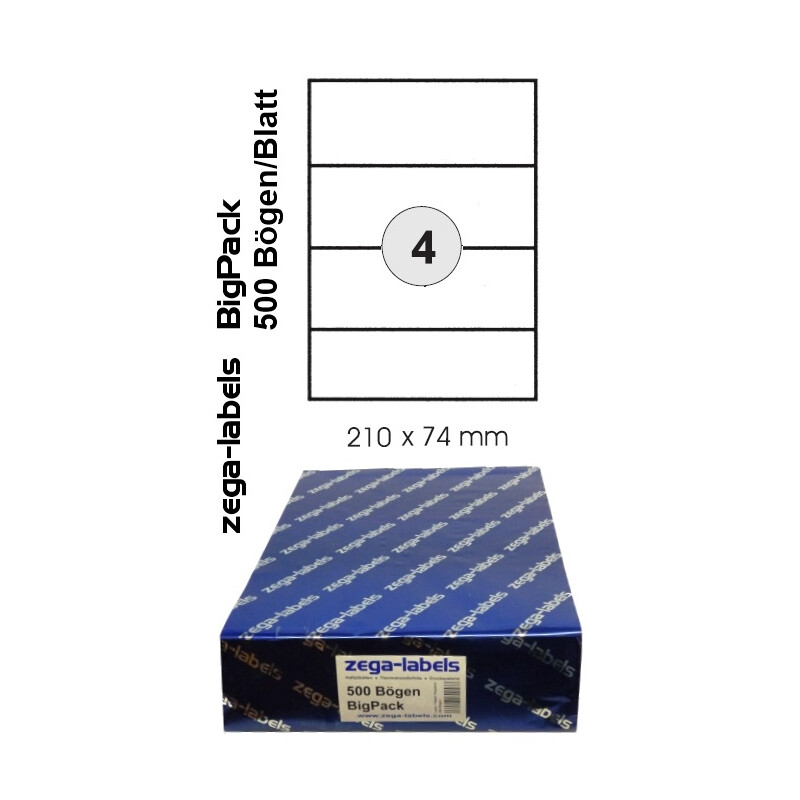 Inkjet Laser Kopierer Premium 21 UP weiß Stumpf geschnitten A4 klebrig selbstklebend Etiketten 