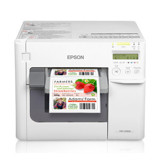 Farb-Etikettendrucker Epson ColorWorks TM-C3500 mit eingebautem Schneidwerk