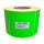 Thermotransfer Etiketten GRÜN auf Rolle - 100 x 100 mm - 1.000 Stück je Rolle - Kern: 76 mm - aussen gewickelt - Papier Leuchtgrün - permanent haftend - Druckverfahren: Thermotransfer (Drucken mit Farbband) - 100x100mm