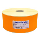 Thermotransfer Etiketten ORANGE auf Rolle - 50 x 150 mm -...