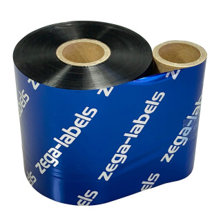 Thermotransferfolie schwarz 84 mm x 600 m - zega platinum (Wachs/Harz NearEdge) - aussen gewickelt - für Toshiba TEC Near Edge Industriedrucker B-EX4T1, B-EX6T1, B-SX4, B-SX4T, B-SX5, B-SX5T, BX410T, B-472, B-482, B-572