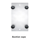 Etikettenspender aus Metall grau (Tisch- und Wandmontage möglich) bis zu 216 mm mit 2 Rollenhalterungs Set