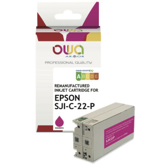 OWA Tinten Patrone MAGENTA (ROT) - Wiederaufbereitete Tintenpatrone kompatibel für Farb-Etikettendrucker Epson ColorWorks TM-C3500