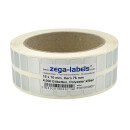 Thermotransfer Etiketten aus PET Polyesterfolie silber...