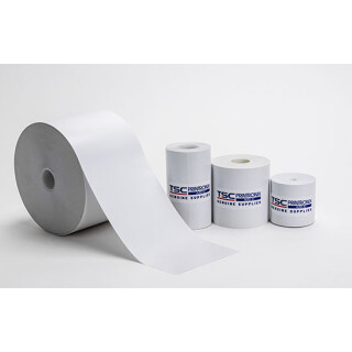Linerless Thermo Etiketten Endlos Rolle - 100 mm x 32 m - 32 Meter je Rolle - Kern: 25 mm - aussen gewickelt - permanent haftend - Continuous Roll - Druckverfahren: Thermodirekt (Drucken ohne Farbband) - 100x32mm